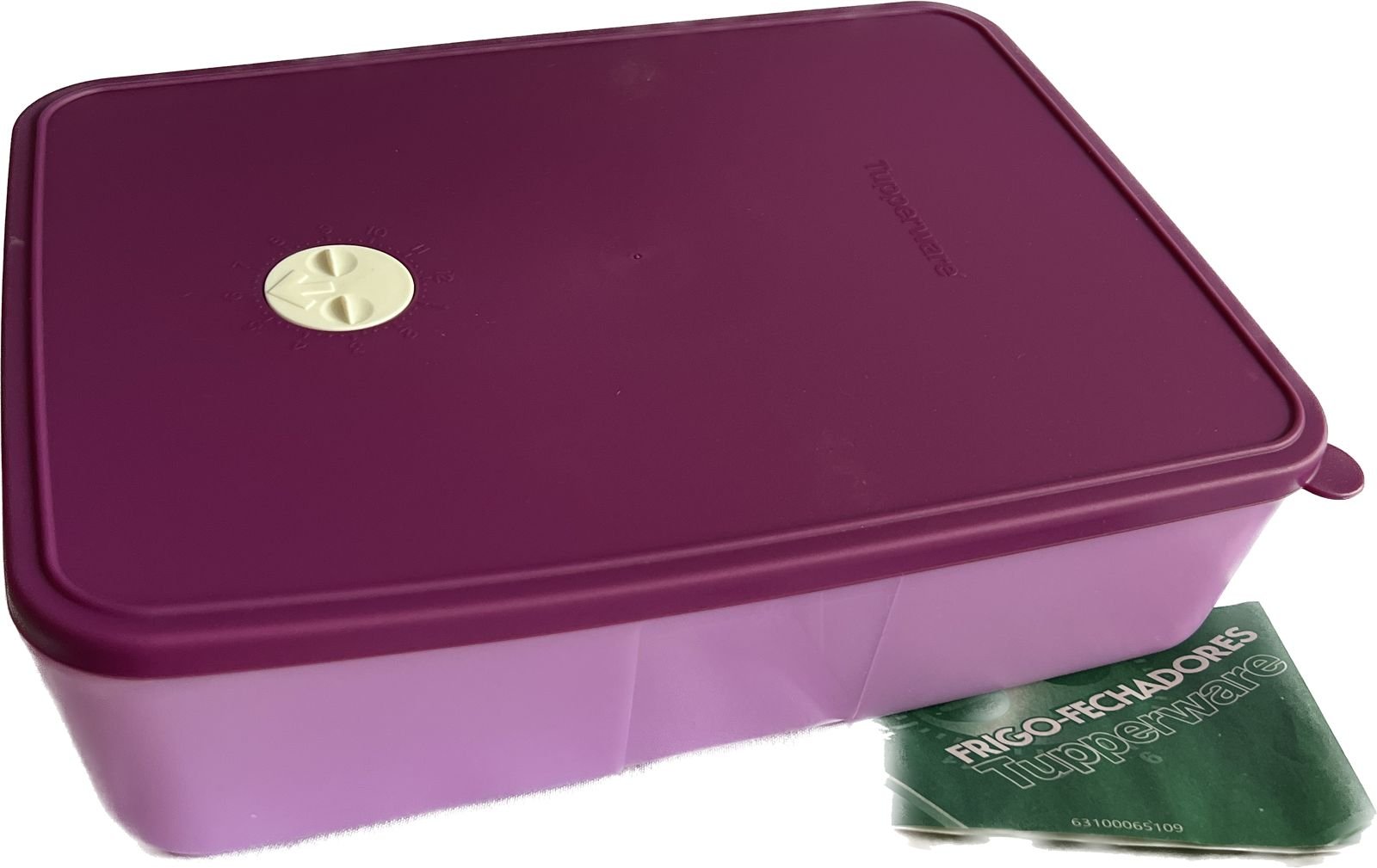 frigofechador grande #2 3.1 l violeta frigofechador tupperware