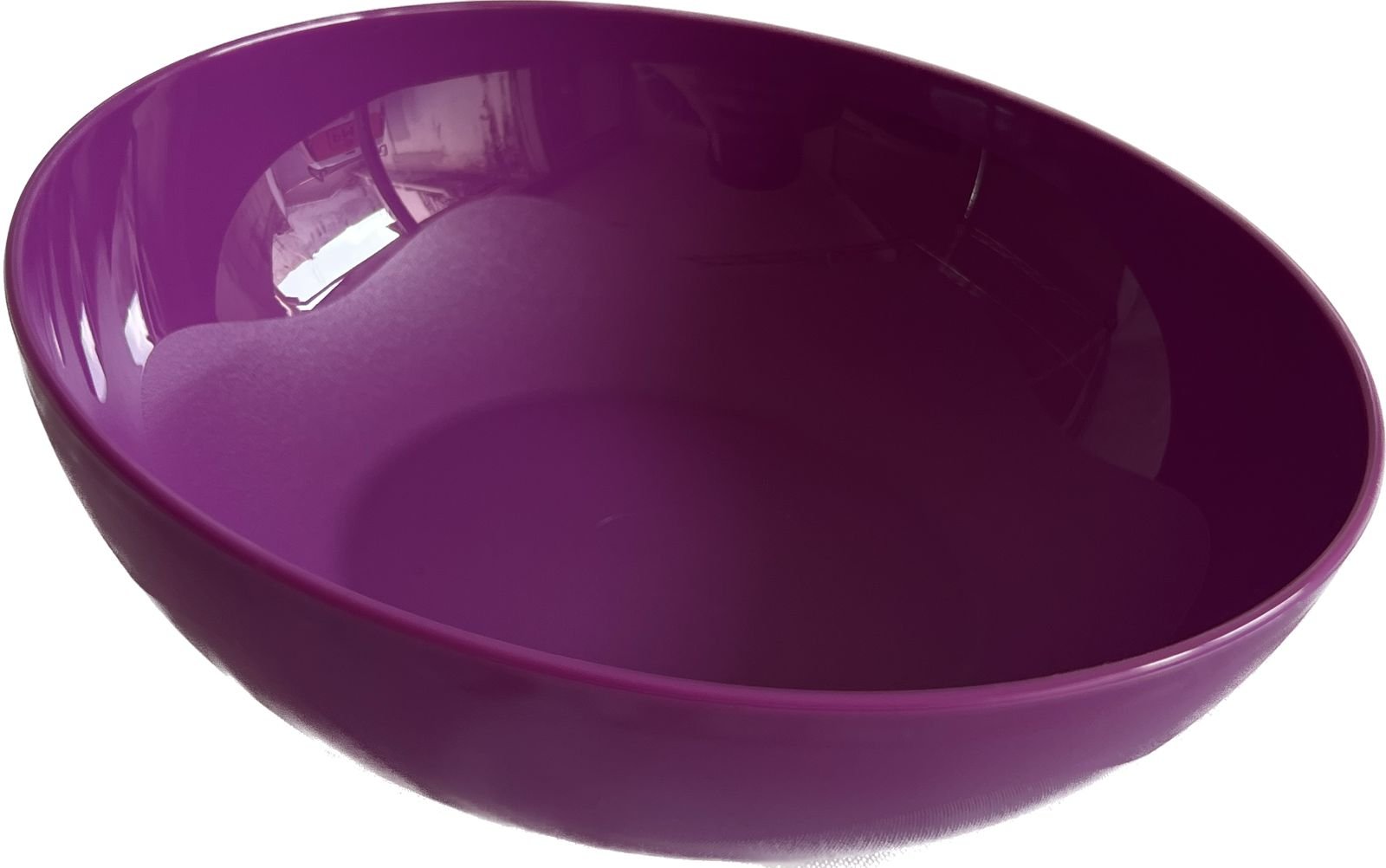 set 4 platos hondo floresta morado platos hondo floresta tupperware