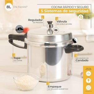 olla de presión de aluminio