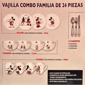 vajillas de mickey mouse