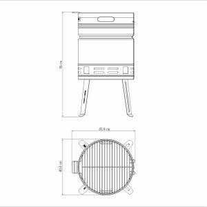 asador acero inoxidable