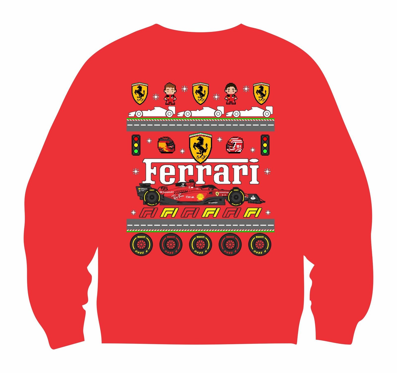 sudadera roja portada sudadera ferrari f1